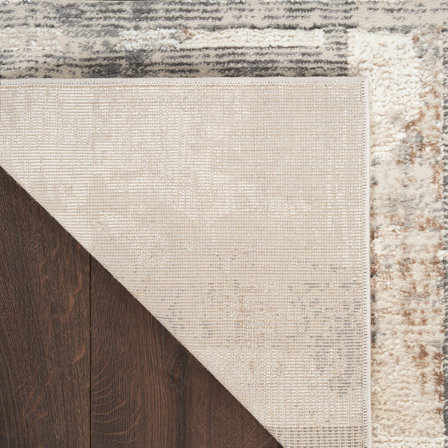 Nourison Home Sustainable Trends  Ivory Multicolor  Contemporary
