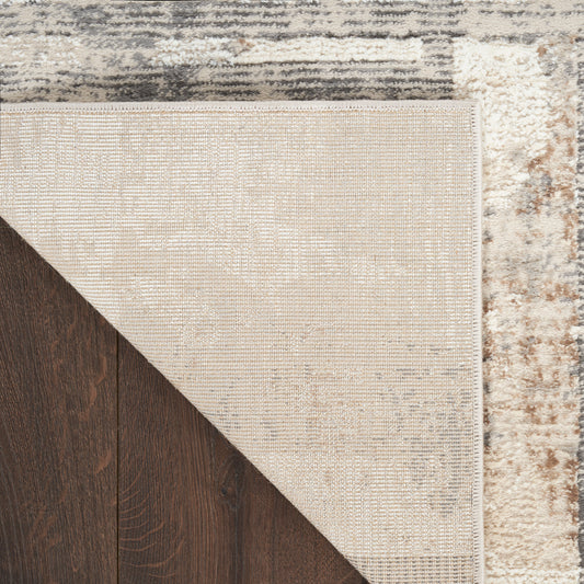 Nourison Home Sustainable Trends  Ivory Multicolor  Contemporary