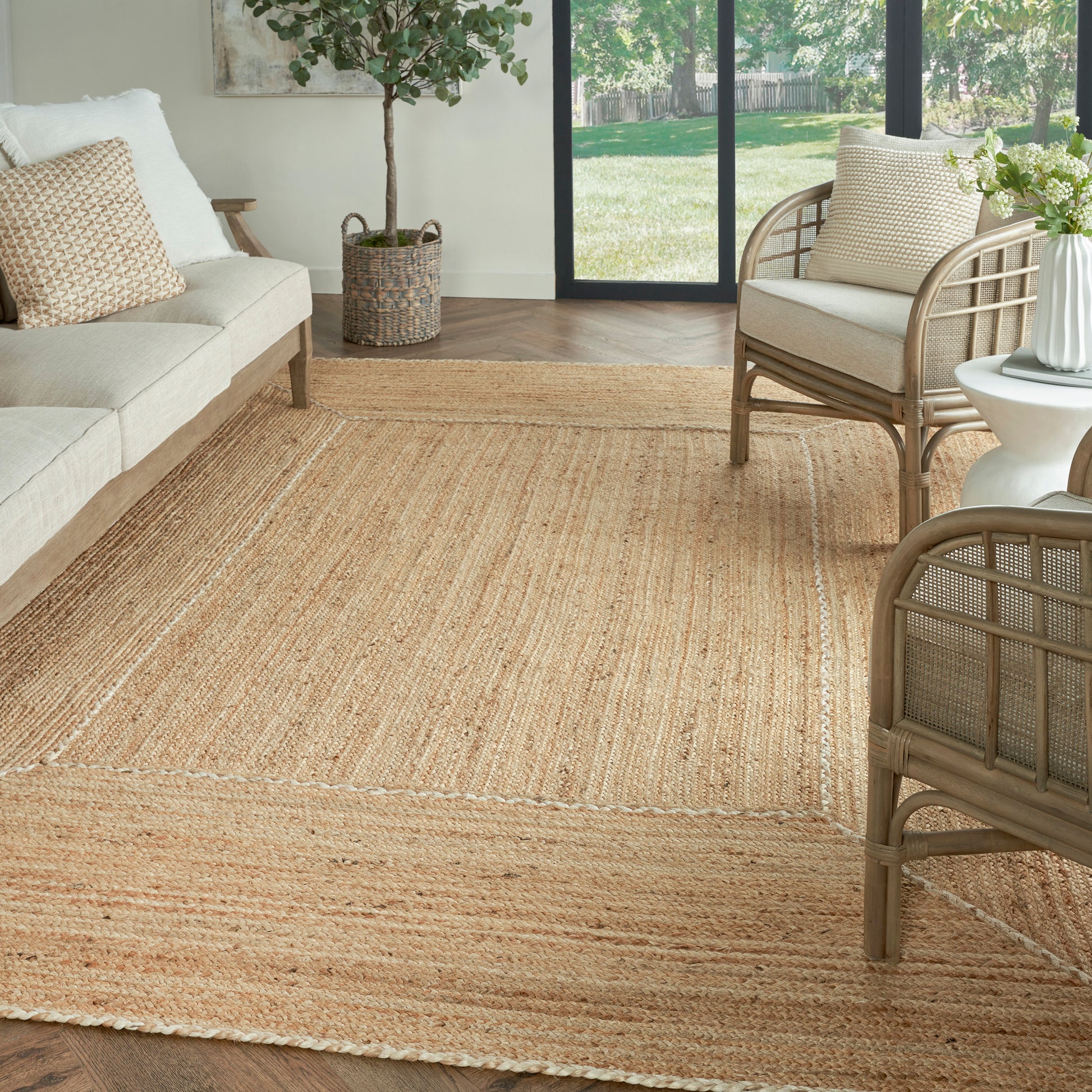Nourison Home Terrazzo Jute  Natural  Contemporary