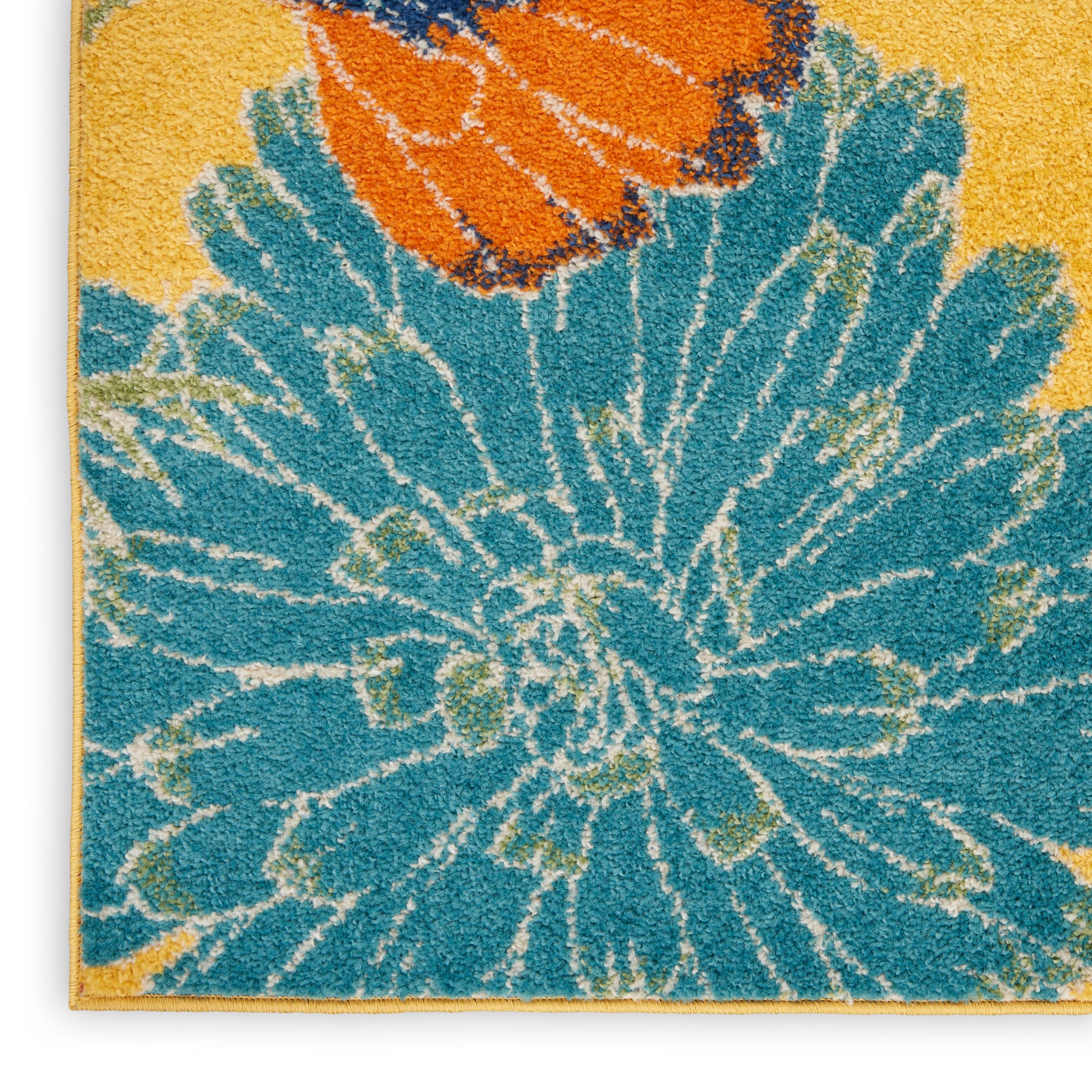 Nourison Home Allur  Yellow Multicolor  Contemporary