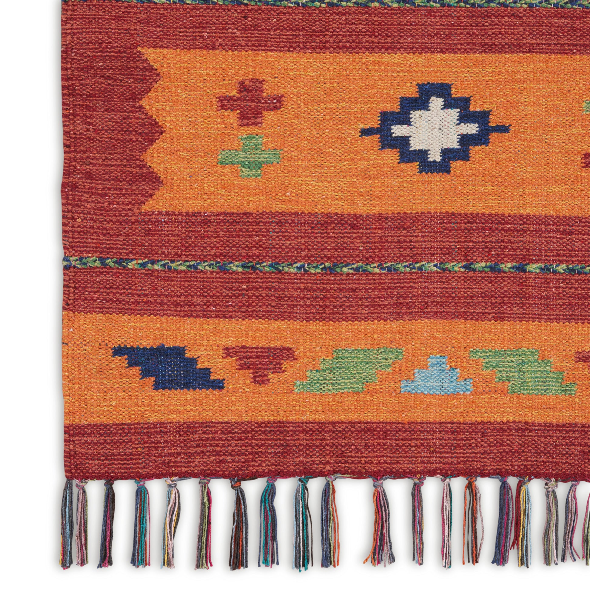 Nourison Home Baja  Orange Red  Transitional