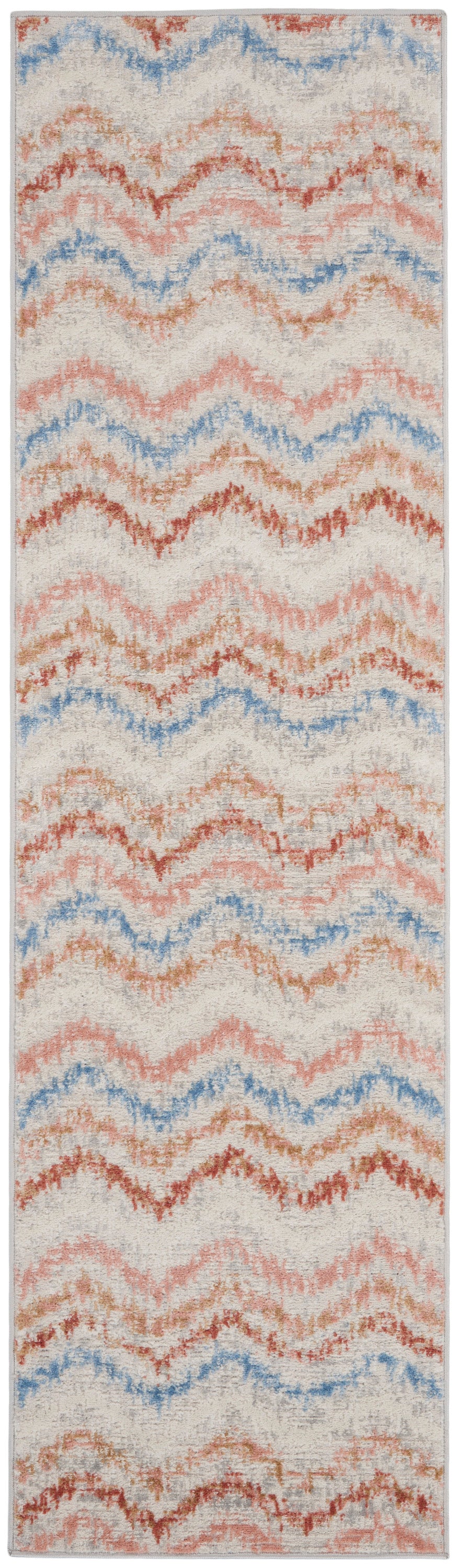 Nourison Home Elation ETN04 Ivory Multicolor Contemporary Power-loomed Rug