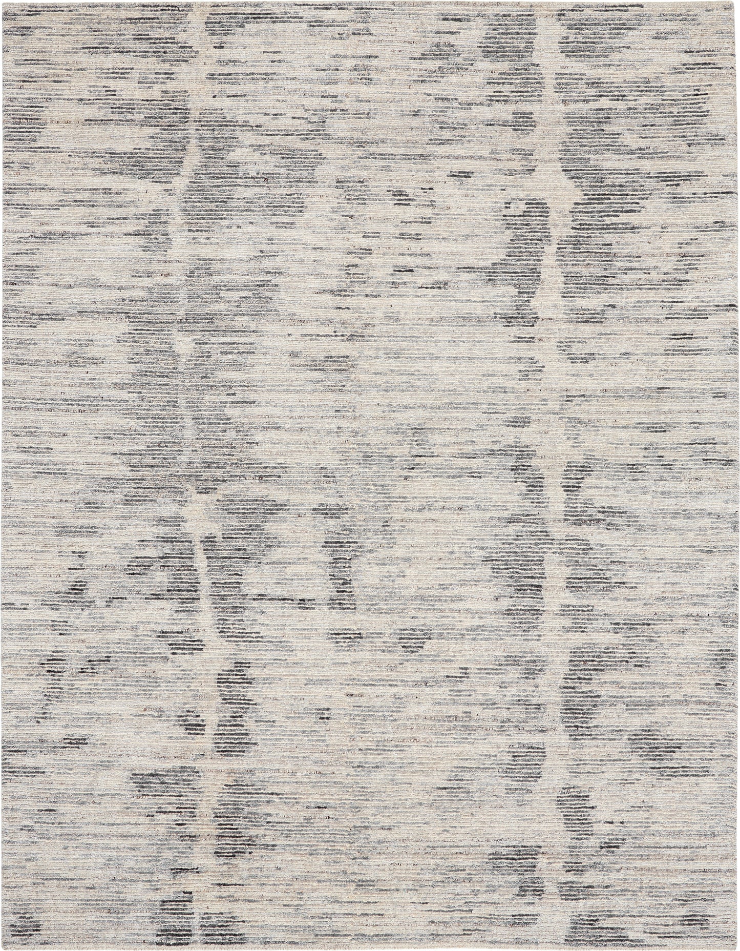 Nourison Home OCEAN OCP03 Cream Charcoal Contemporary Knotted Rugs