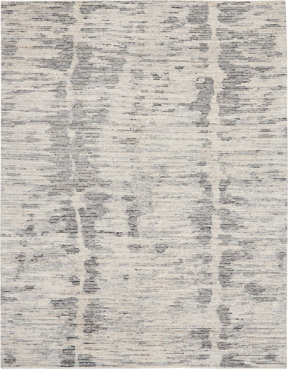 Nourison Home OCEAN OCP03 Cream Charcoal Contemporary Knotted Rugs