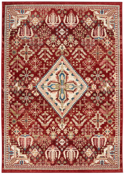 Nourison Home Karisma KAR02 Brick Ivory Traditional Power-loomed Rug
