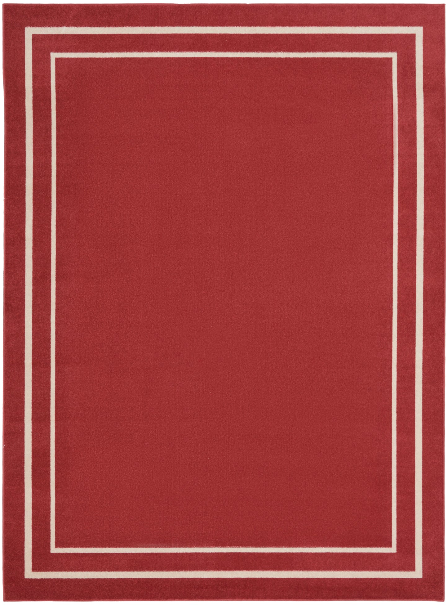 Nourison Home Nourison Essentials NRE02 Brick Ivory Contemporary Power-loomed Rug