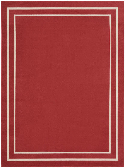 Nourison Home Nourison Essentials NRE02 Brick Ivory Contemporary Power-loomed Rug