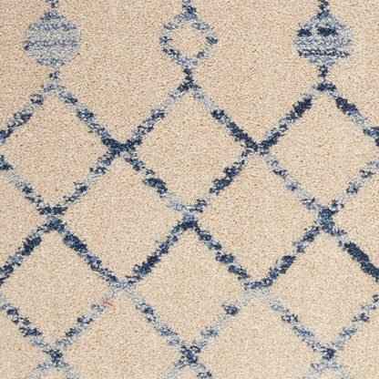 Nourison Home Palermo  Beige Blue  Contemporary