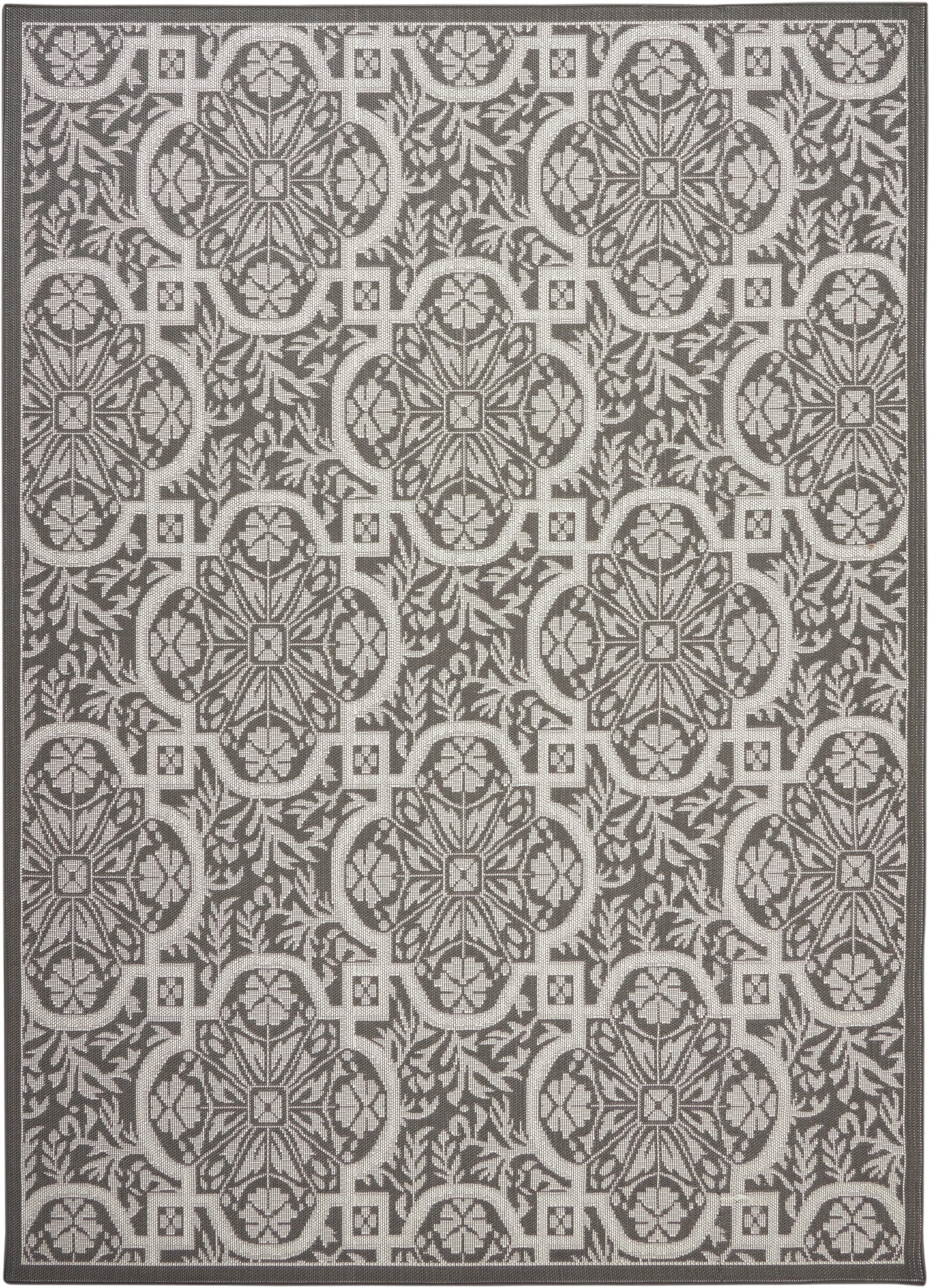 Nourison Home Aruba  Ivory Grey  Transitional