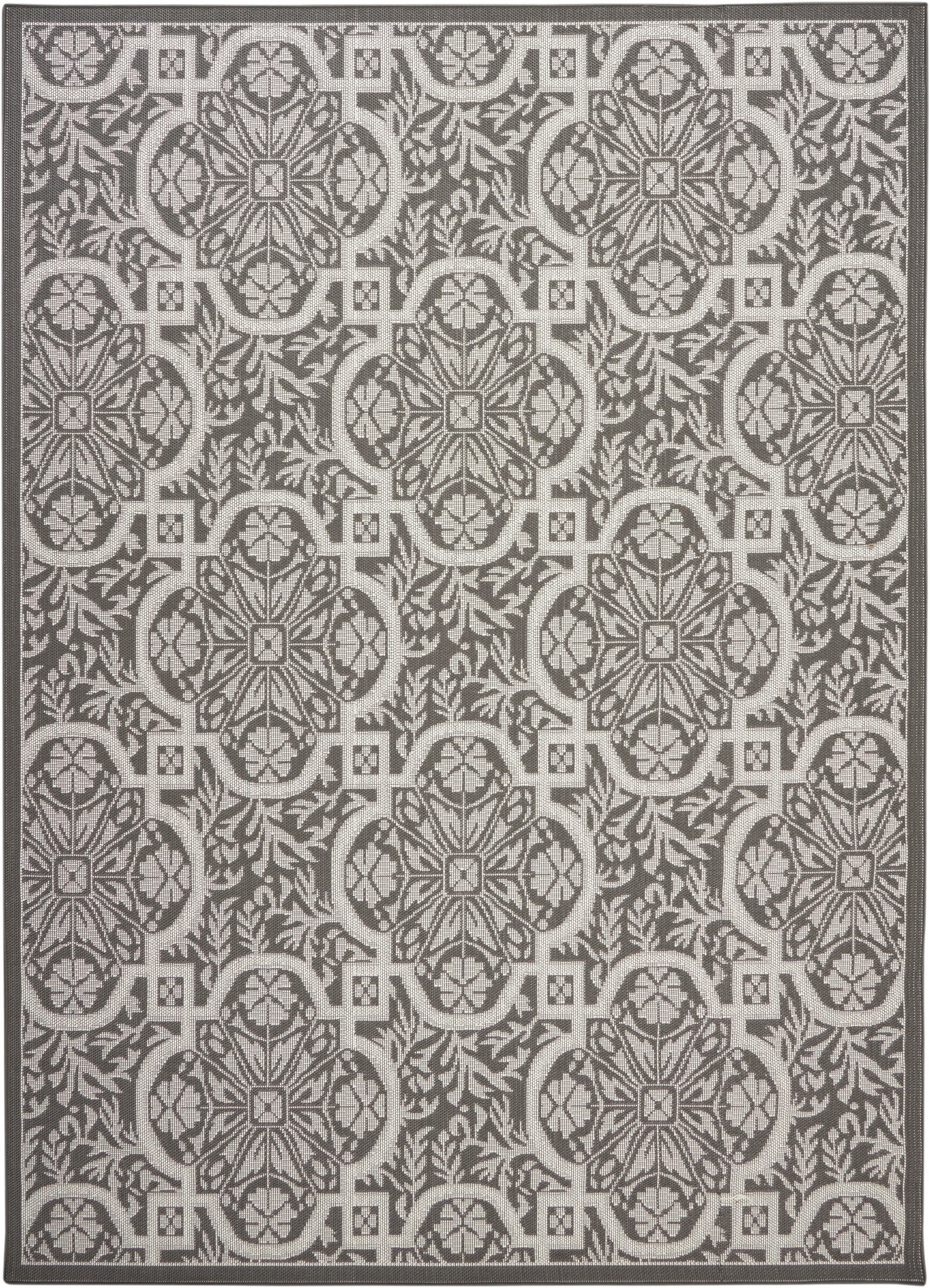 Nourison Home Aruba  Ivory Grey  Transitional