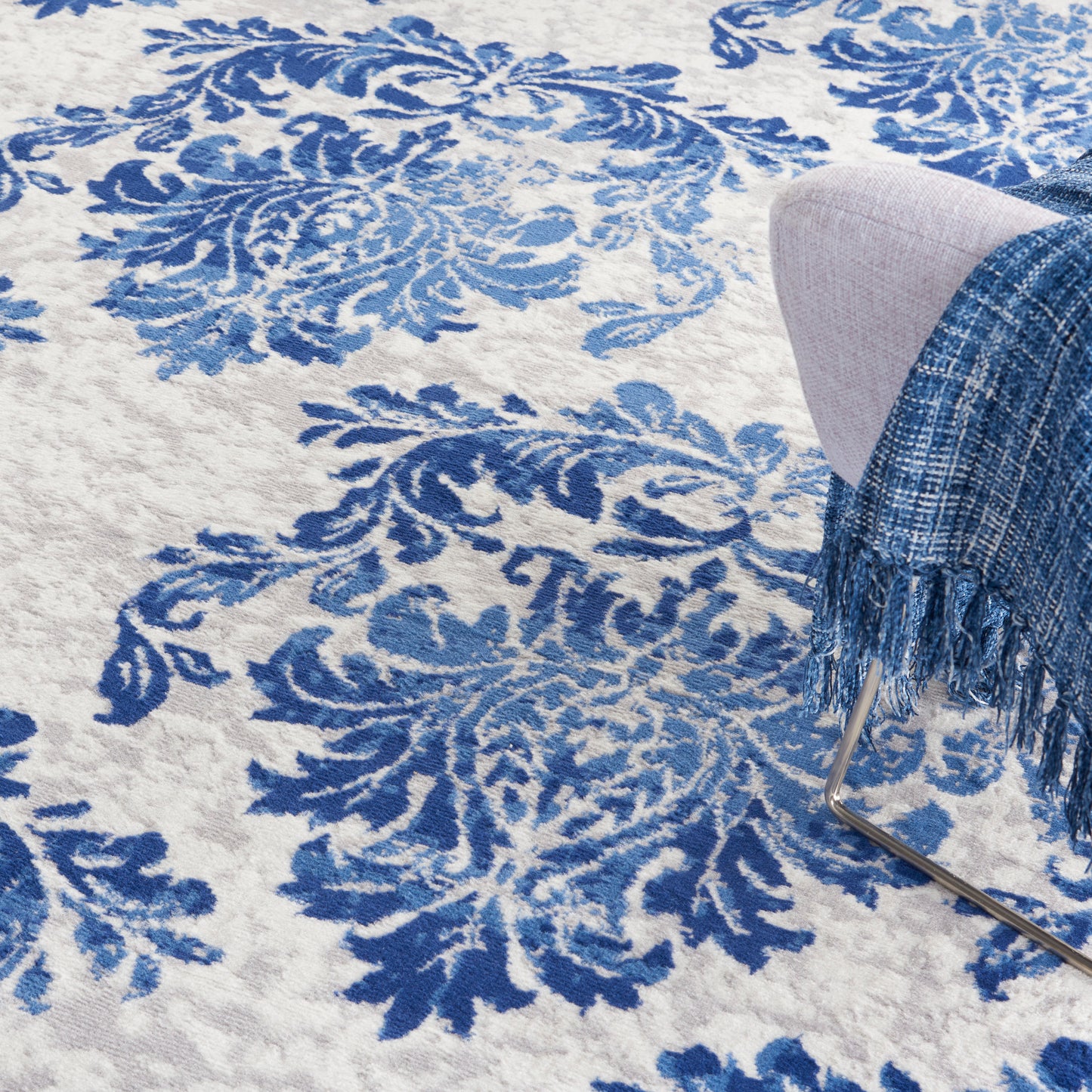 Nourison Home Whimsicle  Ivory Navy  Contemporary