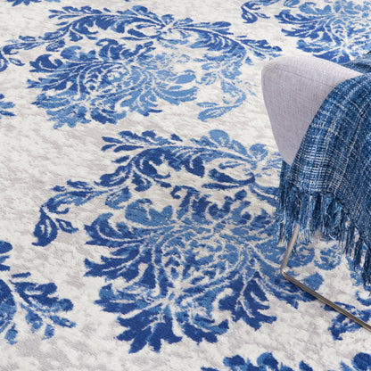 Nourison Home Whimsicle  Ivory Navy  Contemporary