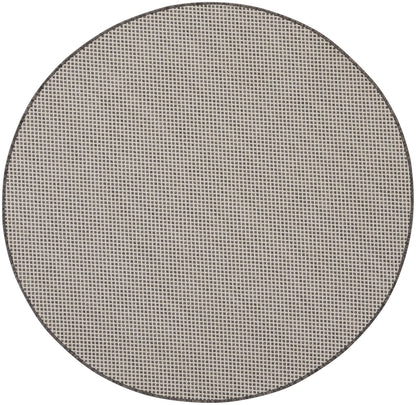 Nourison Home Courtyard COU01 Ivory Charcoal Contemporary Power-loomed Rug