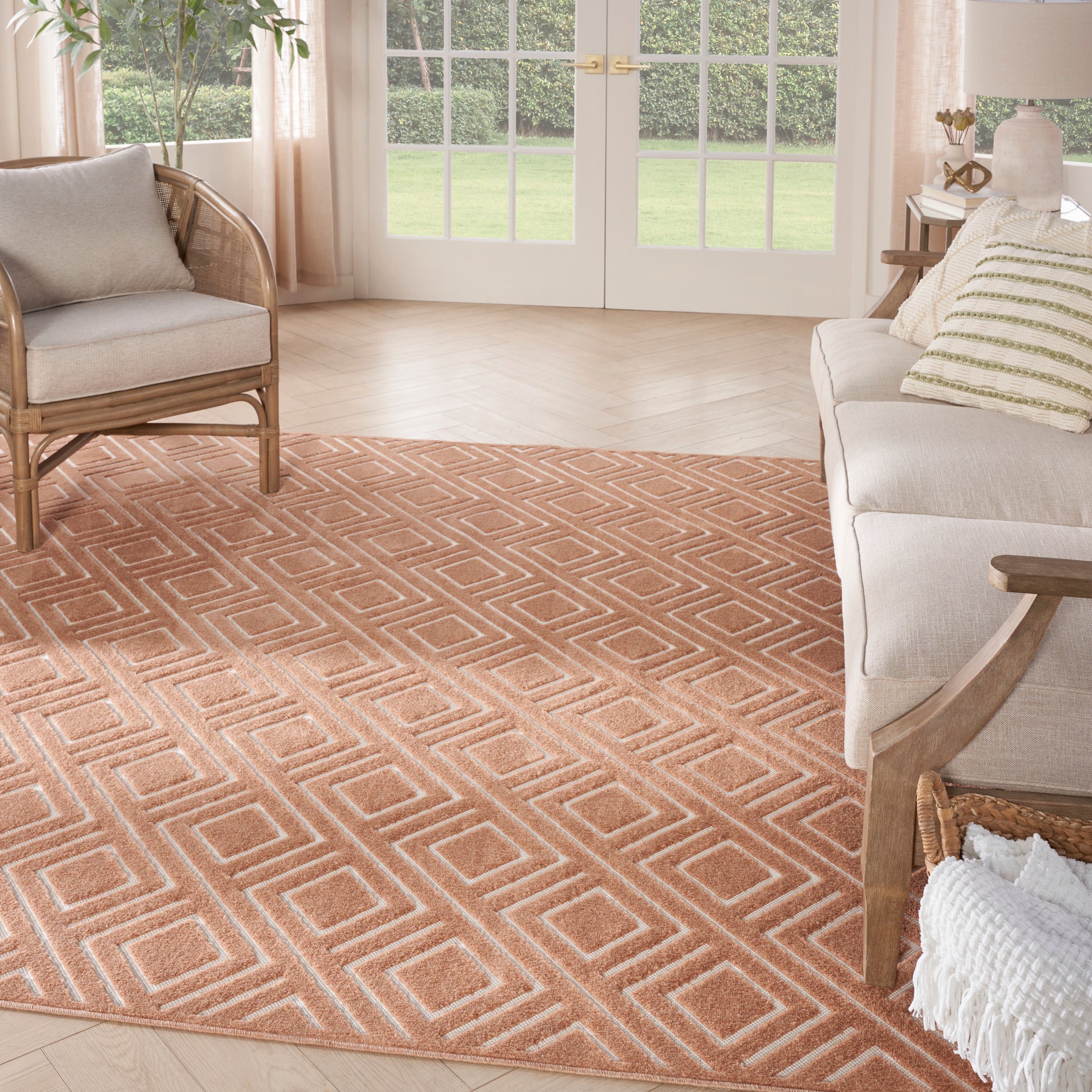 Nourison Home Care Free  Copper  Contemporary