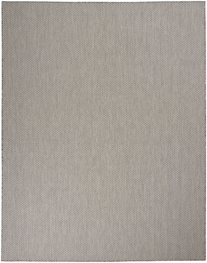 Nourison Home Courtyard COU01 Ivory Charcoal Contemporary Power-loomed Rug