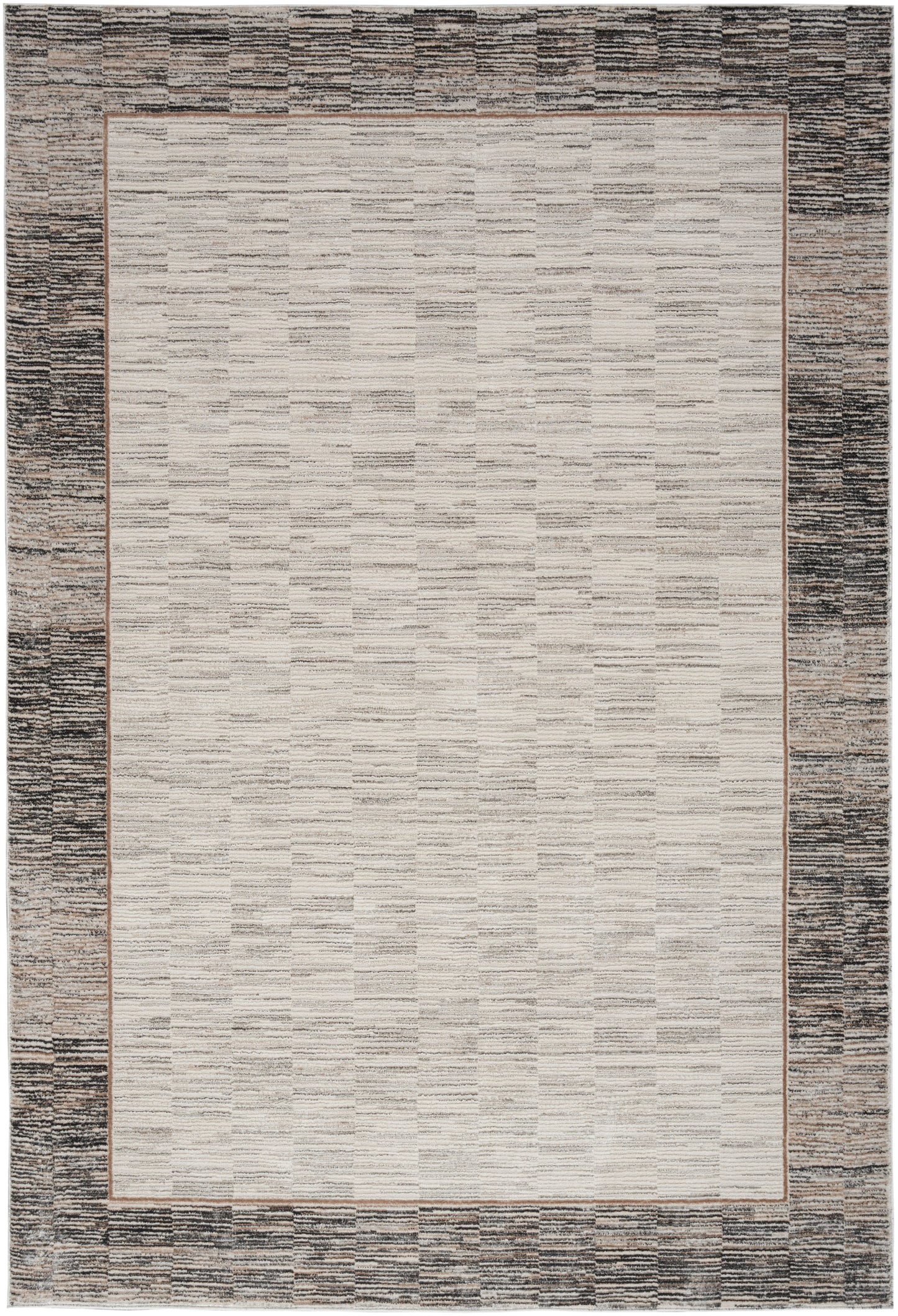 Nourison Home Desire DSR02 Grey Black Contemporary Power-loomed Rug