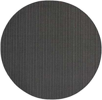 Nourison Home Horizon Indoor/Outdoor HOZ02 Black Contemporary Power-loomed Rug