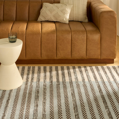 Nourison Home Nordic  Ivory Blue  Contemporary