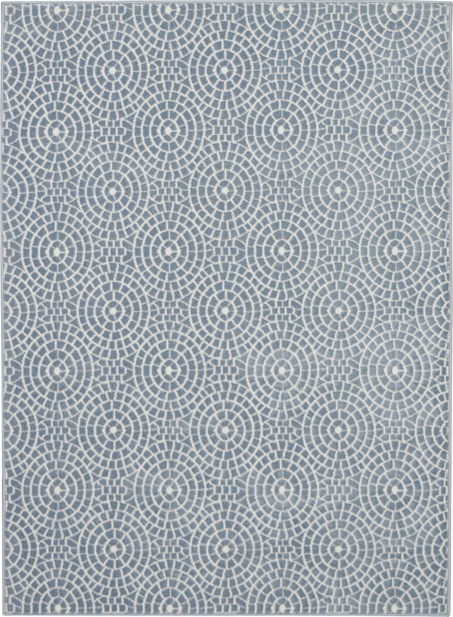 Nourison Home Urban Chic URC04 Light Blue Contemporary Power-loomed Rug