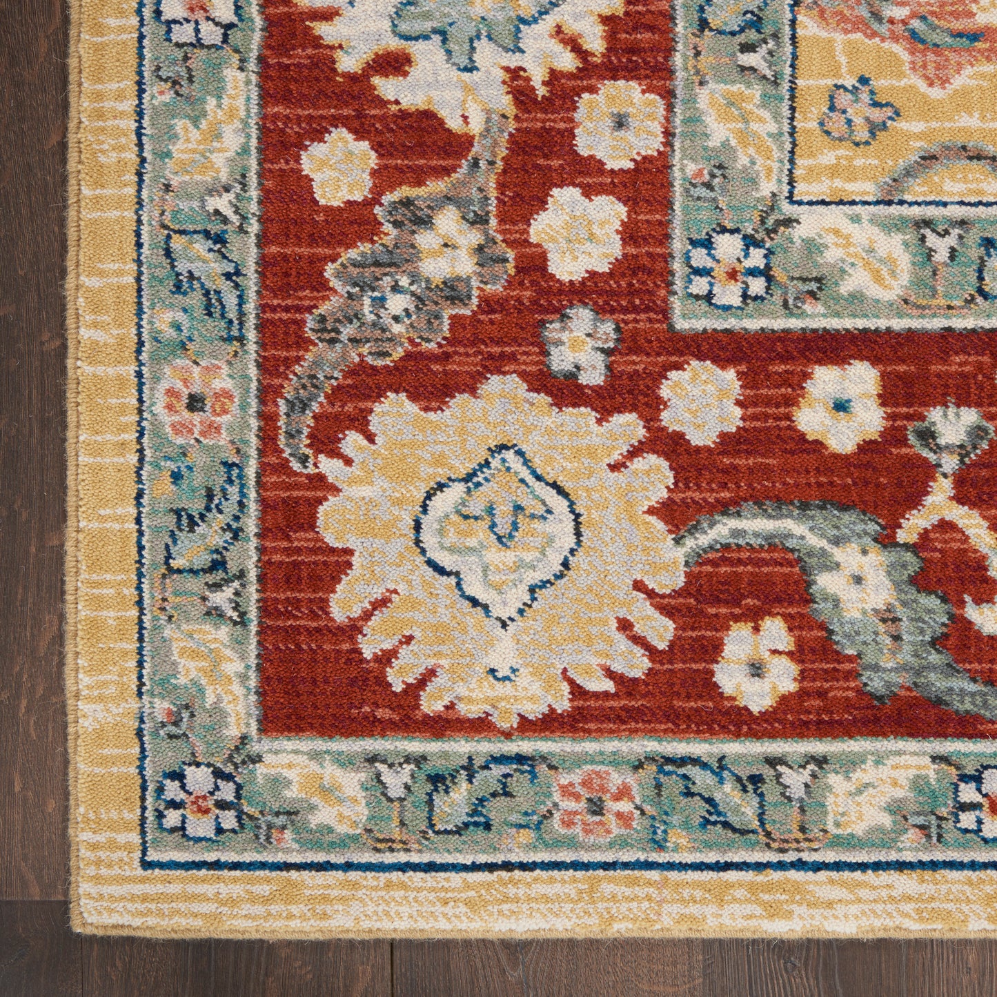 Nourison Home Parisa  Gold Brick  Traditional