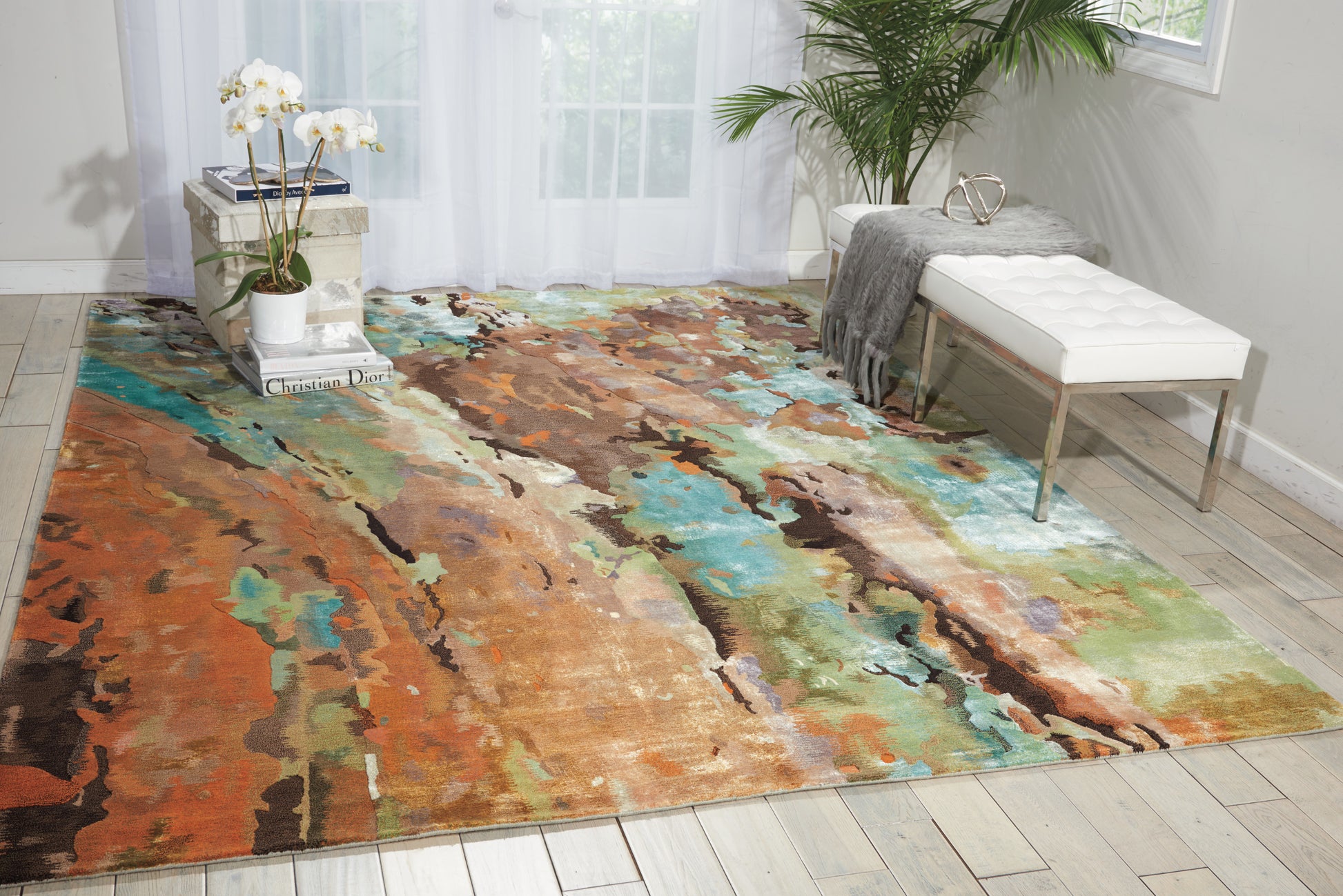 Nourison Home Prismatic  Multicolor  Contemporary