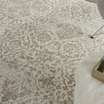 Nourison Home Damask  Ivory  Transitional
