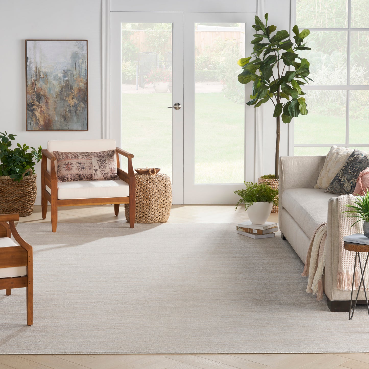 Nourison Home Nourison Essentials  Ivory Beige  Contemporary