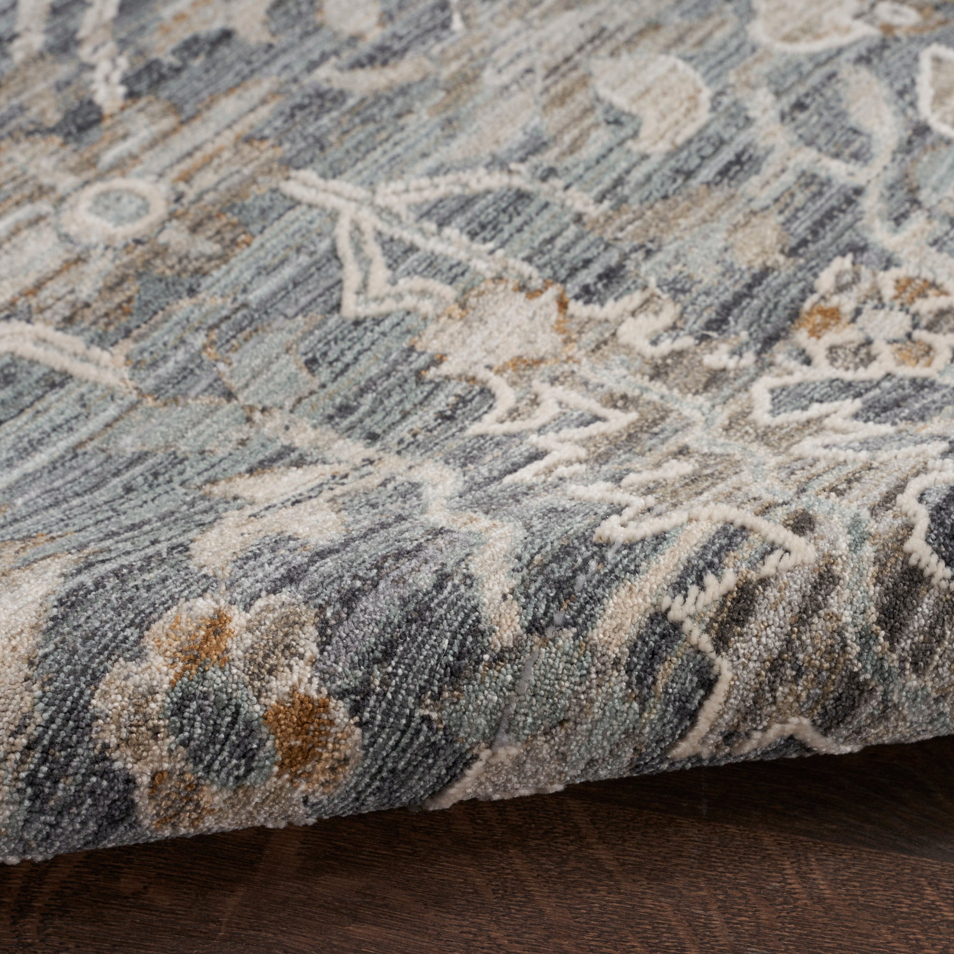 Nourison Home Lynx  Navy Multicolor  Transitional