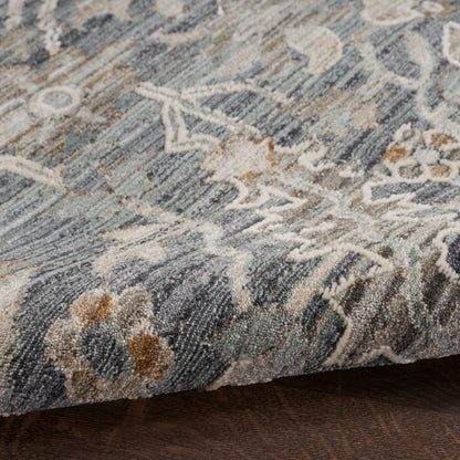 Nourison Home Lynx  Navy Multicolor  Transitional