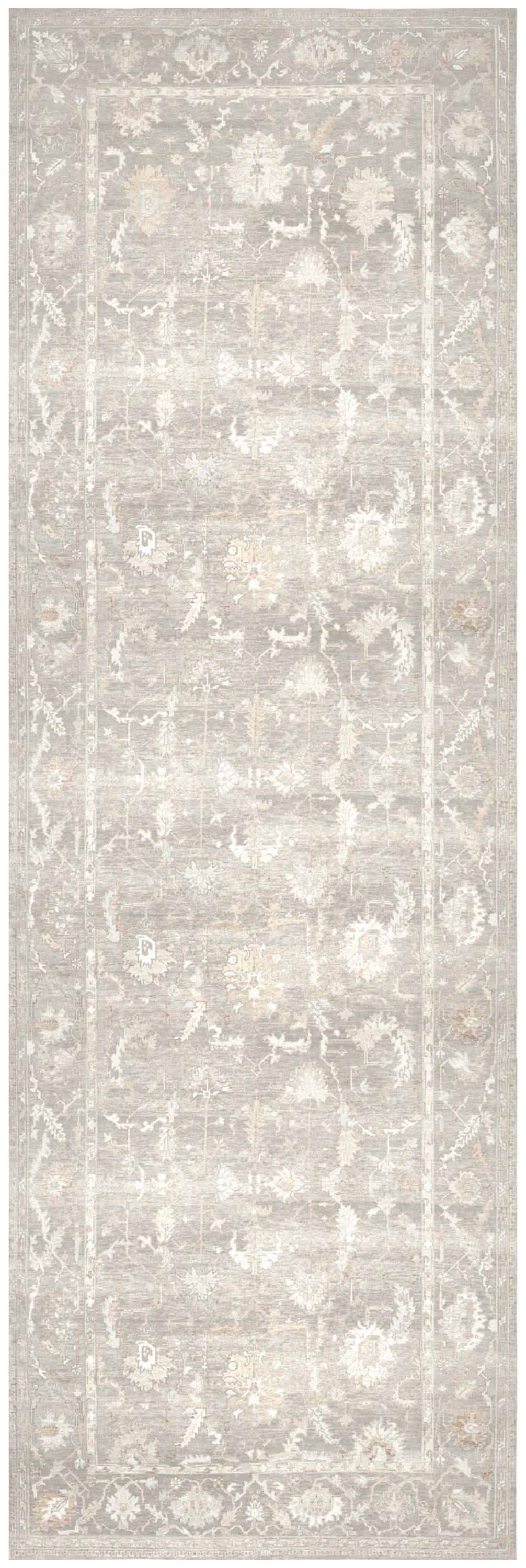 Nourison Home Vintage Washables VWS09 Grey Traditional Flat Weave Rug
