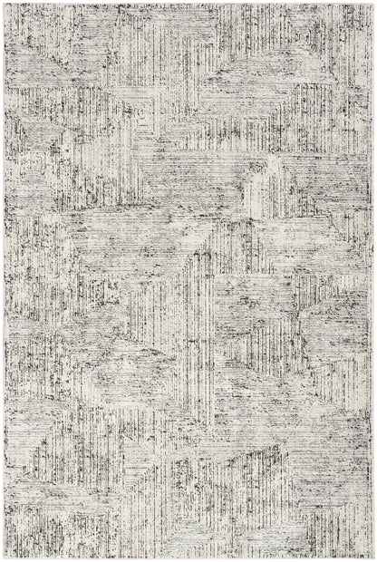 Calvin Klein CK024 Irradiant IRR01 Cream Black Contemporary Power-loomed Rug