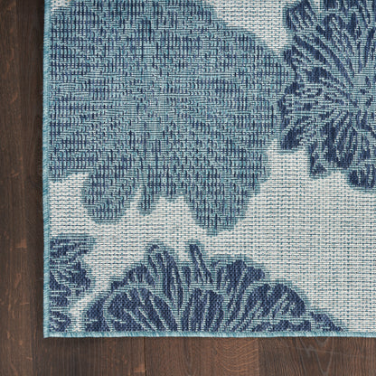 Nourison Home Garden Oasis  Blue  Contemporary