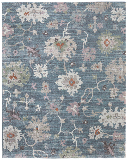 Feizy Dartmouth  Blue Multi Transitional/Bohemian & Eclectic