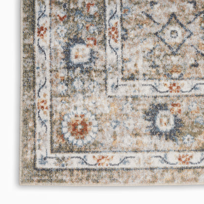 Nourison Home Astra Machine Washable  Gold Grey  Traditional