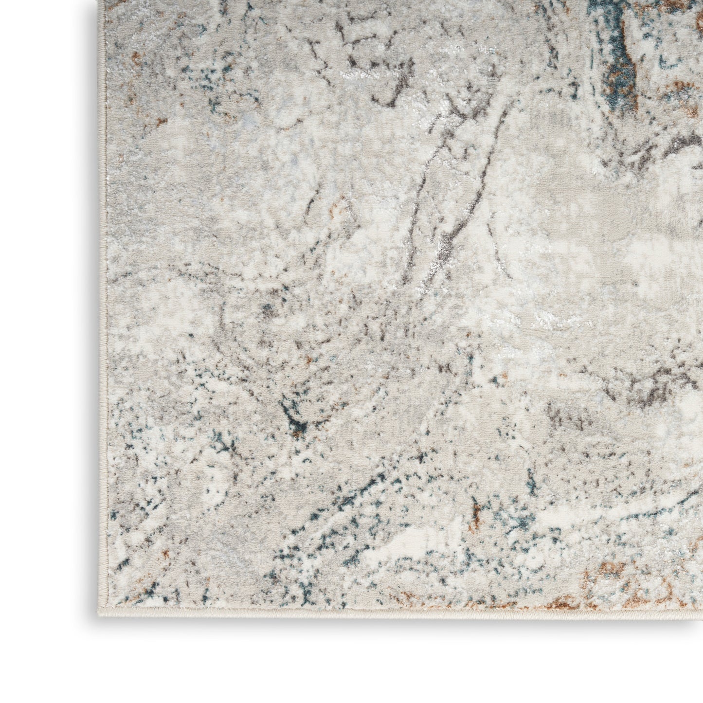 Nourison Home Glitz  Grey Multicolor  Contemporary