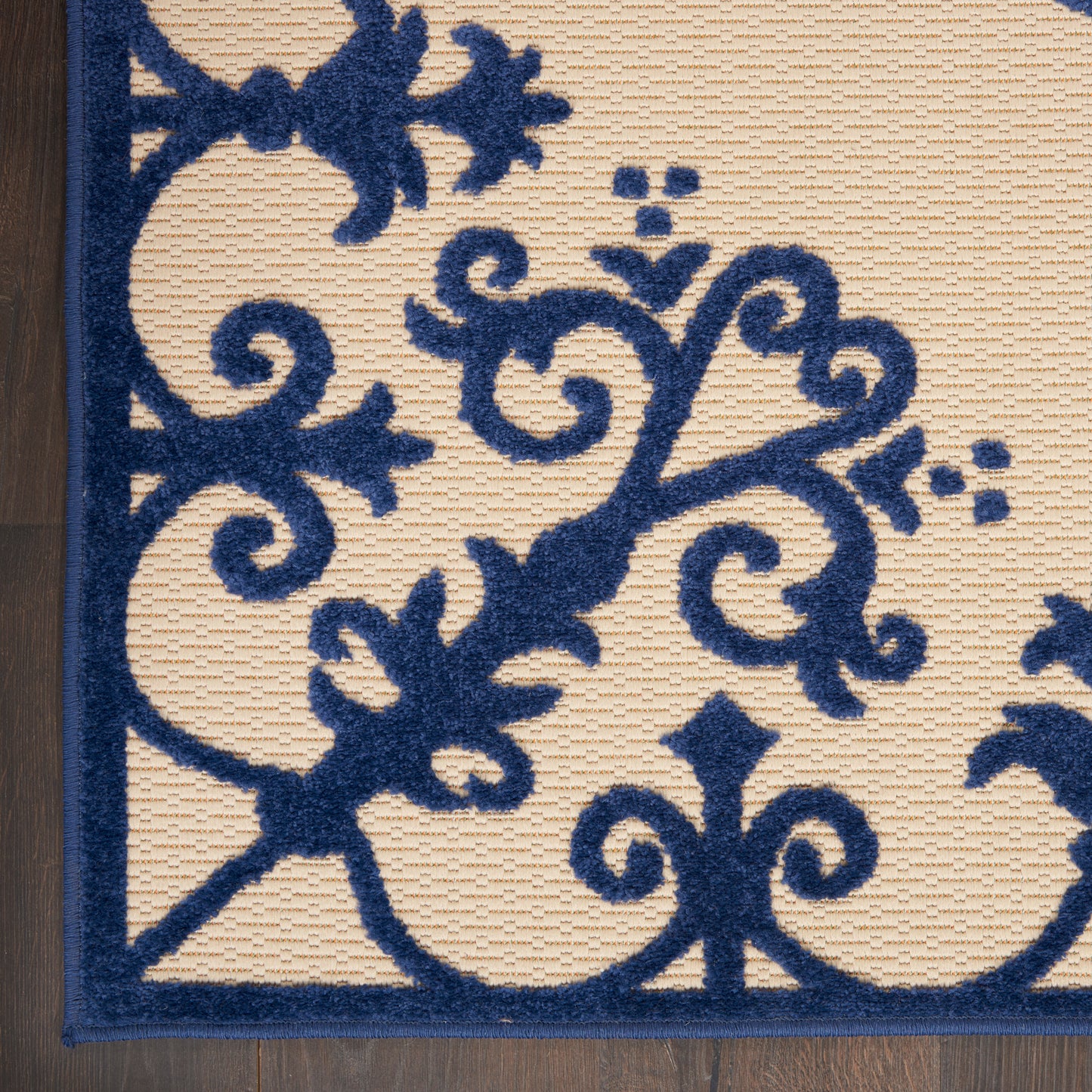 Nourison Home Aloha  Navy  Contemporary