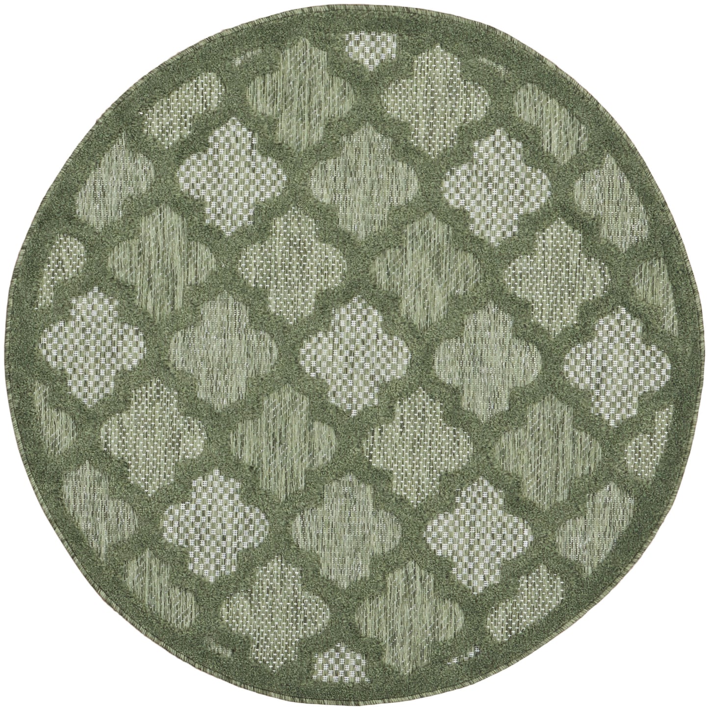 Nourison Home Easy Care NES01 Green Contemporary Flat Weave Rug