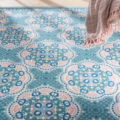 Waverly Sun N Shade  Blue  Contemporary