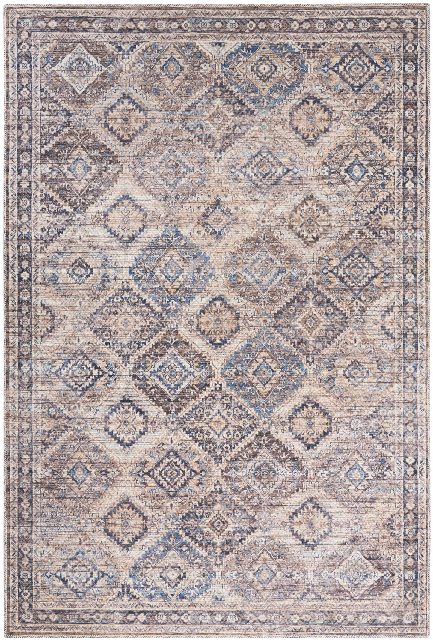 Nourison Home New Concept Washables SR103 Ivory Latte Traditional Machine Woven Rug