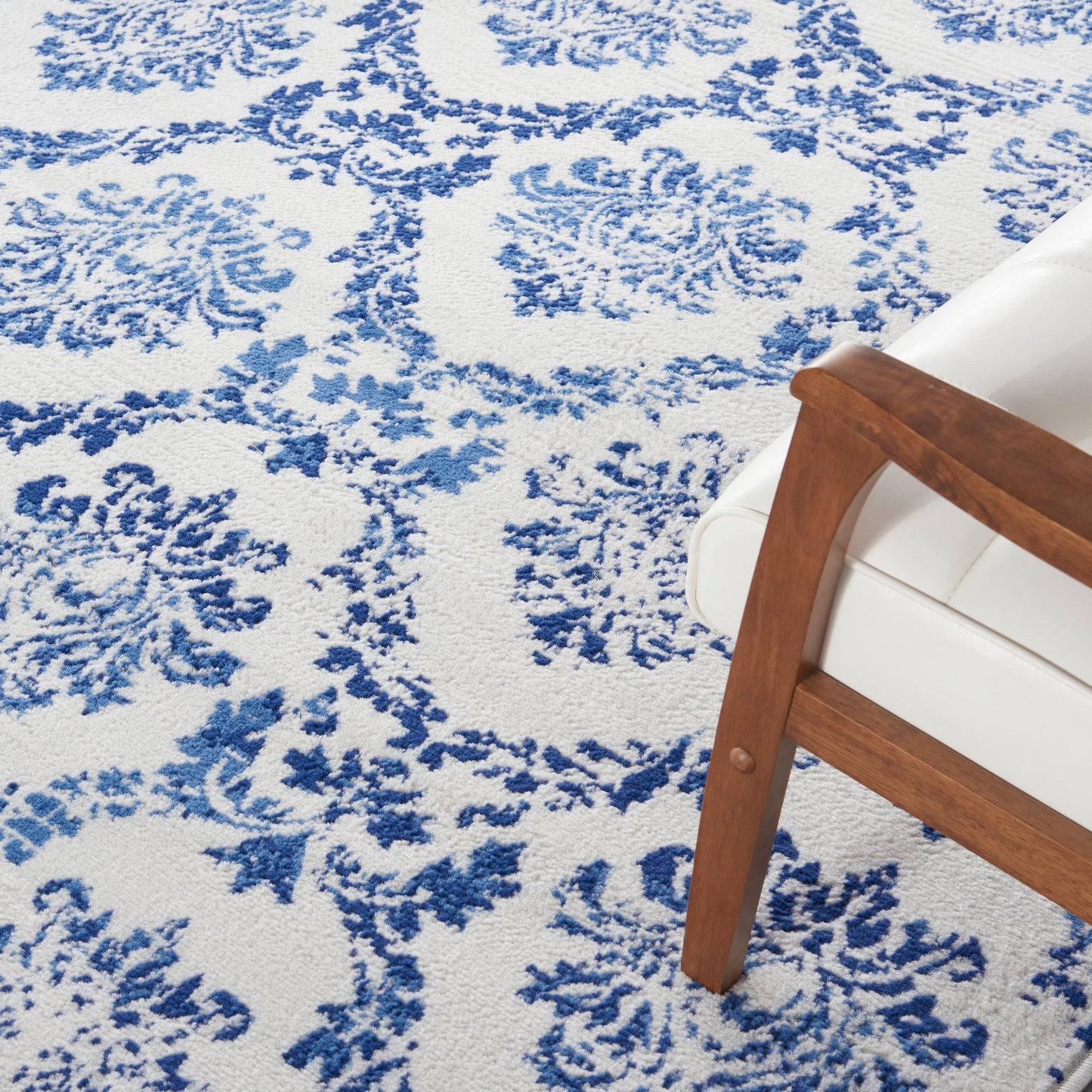 Nourison Home Whimsicle  Ivory Navy  Contemporary