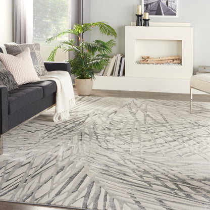 Nourison Home Rustic Textures  Ivory Grey  Contemporary