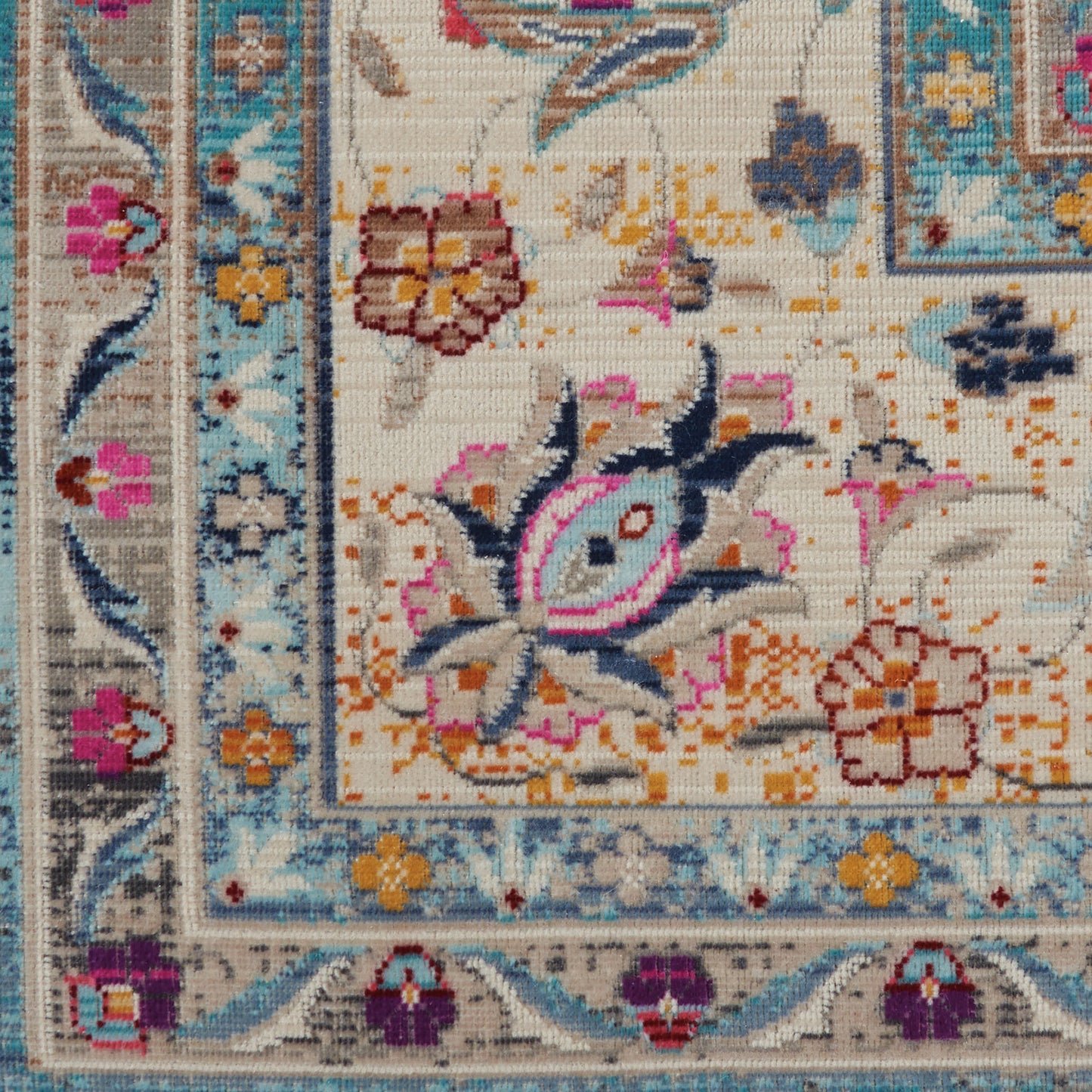 Nourison Home Vintage Kashan  Blue  Traditional