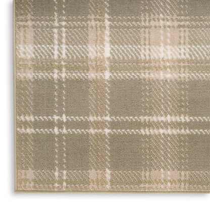 Nourison Home Grafix  Olive  Contemporary