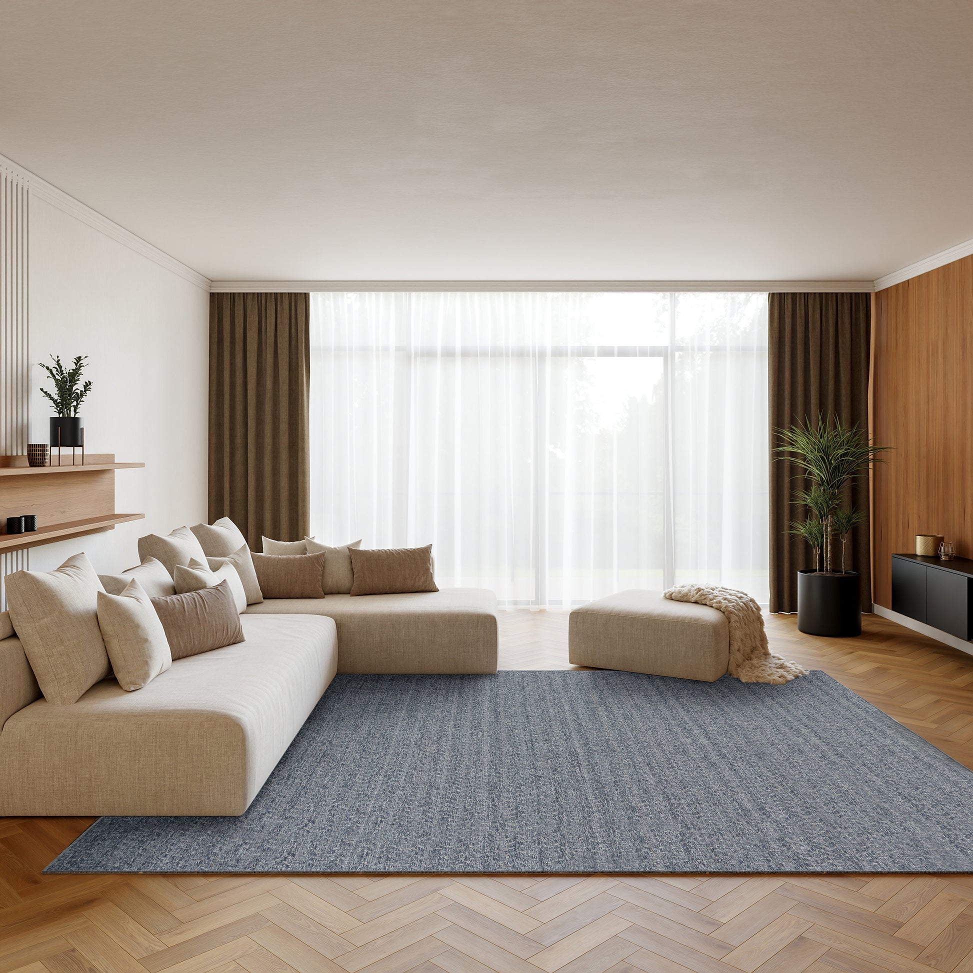 Nourison Home Tulum  Denim  Contemporary
