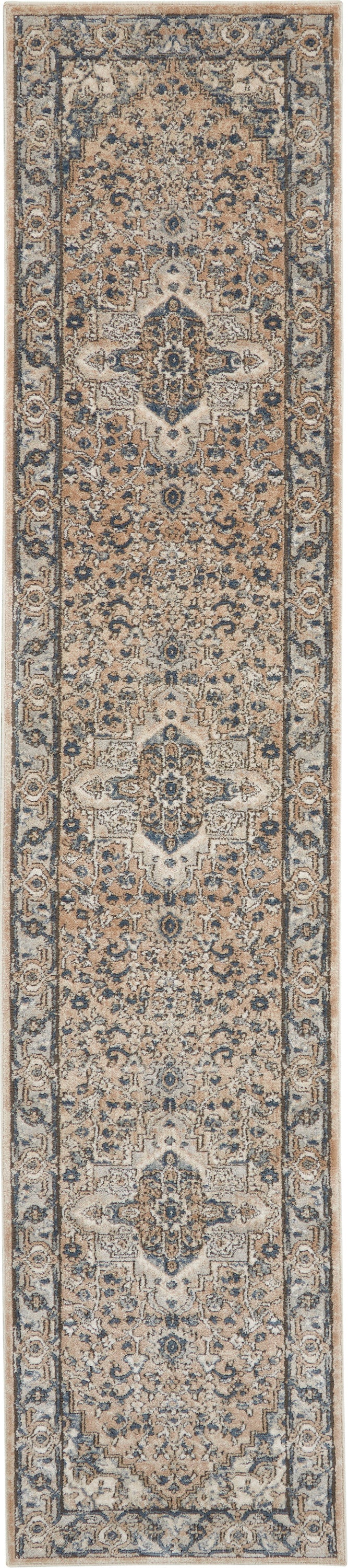 Nourison Home Quarry QUA05 Beige Grey Transitional Power-loomed Rugs