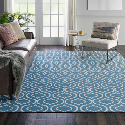 Nourison Home Jubilant  Blue  Transitional