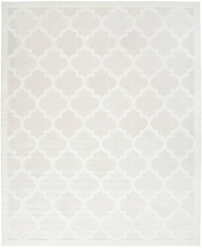 Nourison Home Easy Care NES01 Ivory White Contemporary Flat Weave Rug
