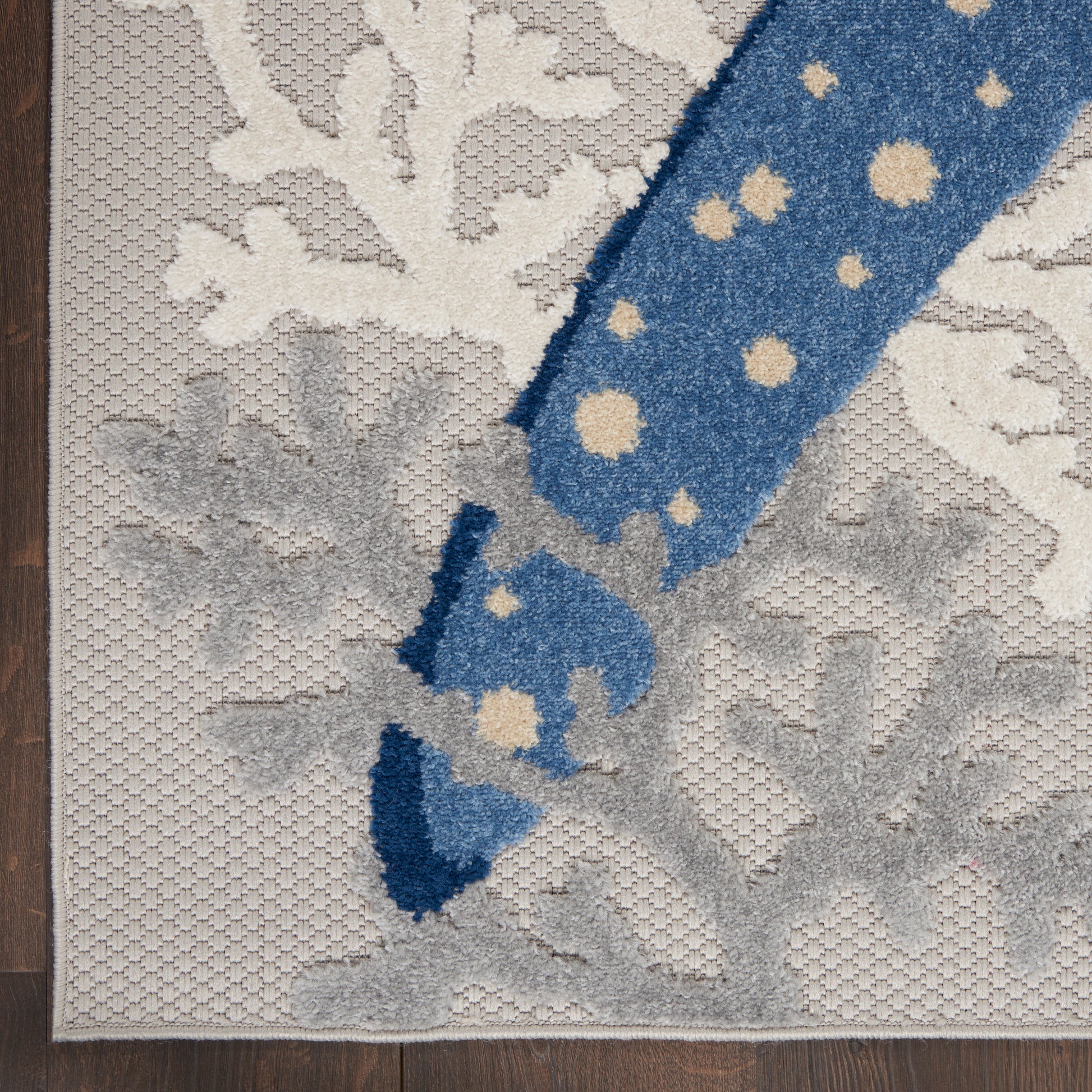 Nourison Home Aloha  Blue Grey  Contemporary