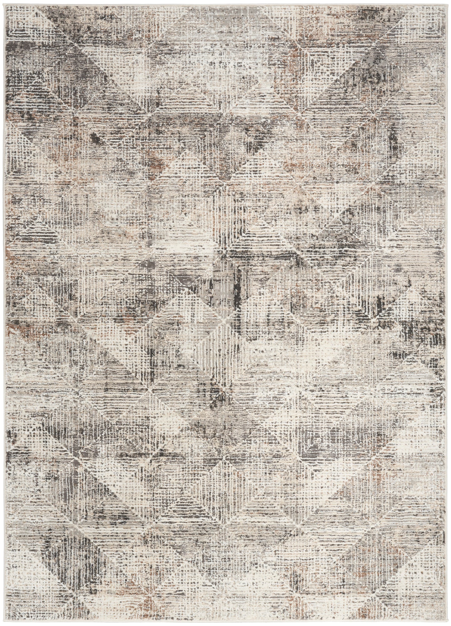Nourison Home Sustainable Trends SUT08 Ivory Multicolor Contemporary Power-loomed Rug