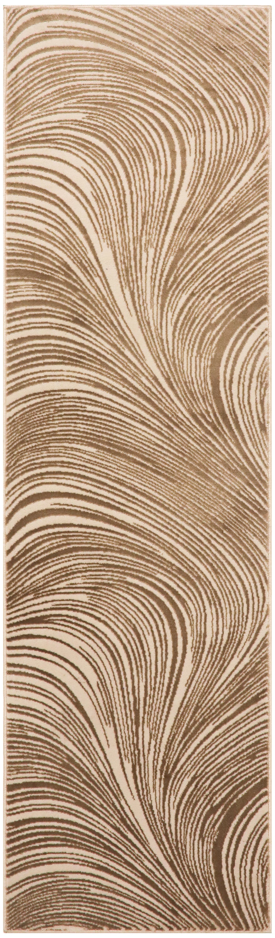 DKNY Central Park West CEP02 Beige Brown Contemporary Power-loomed Rug